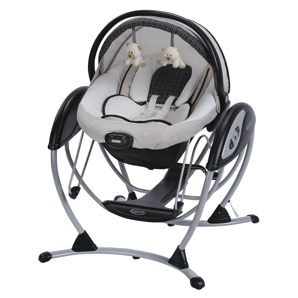 graco swing and bouncer with alphabet design